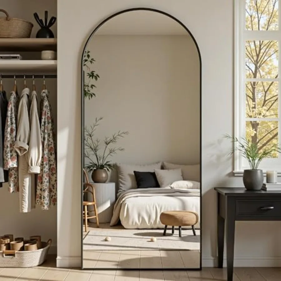 Arch Mirror Leaning - Full Length Mirror for Bedroom Dressing