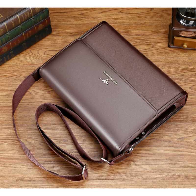 Interior Design Portfolio - Men's Messenger Shoulder Briefcases PU Leather