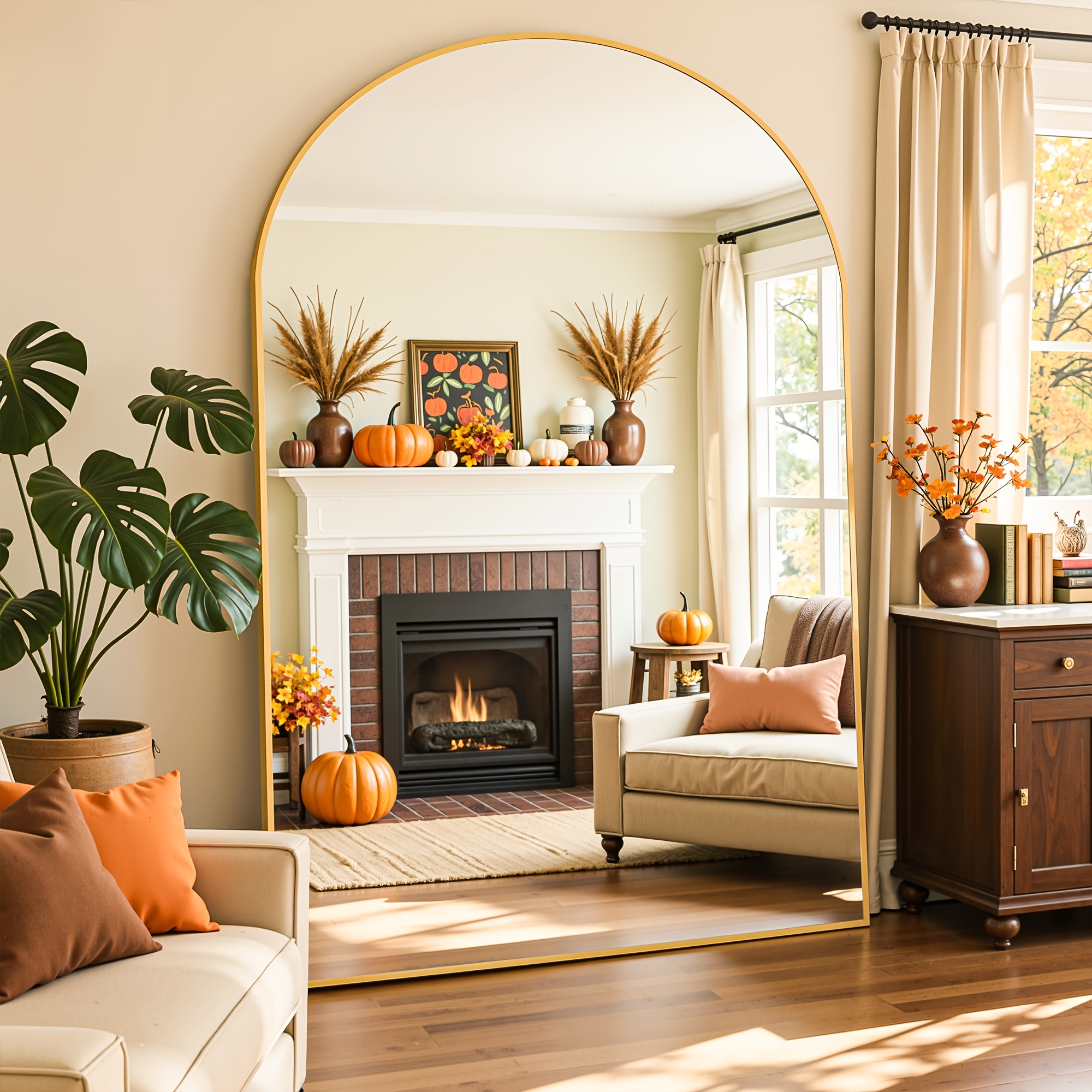 Arch Mirror Leaning - Furnbar Oversized Full Length Mirror with