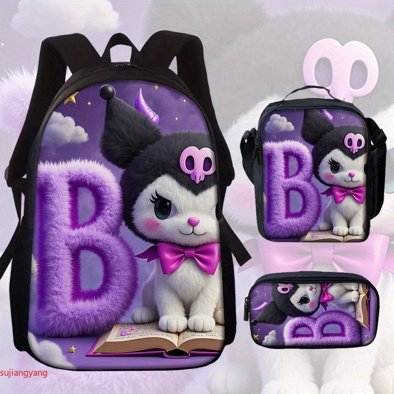 3pcs Kuromi Letter-Themed Back - Interior Design Its recension och pris