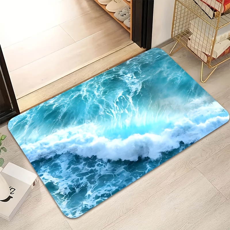 Ocean Wave Doormat - Serene Bl - Interior Design Your Home recension och pris