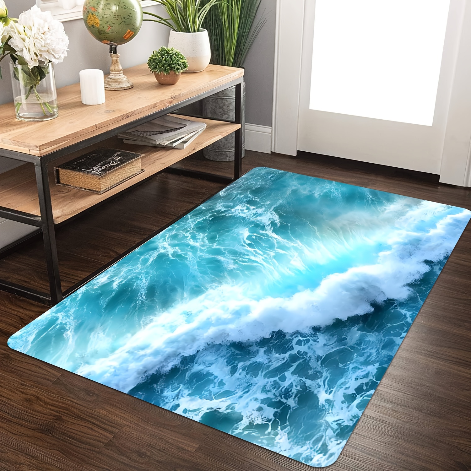 Ocean Wave Doormat - Serene Bl - Interior Design Your Home recension och pris