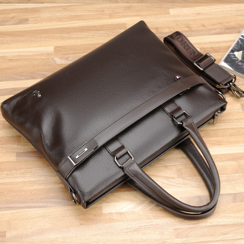 Men's Bag Leather Men Briefcas - Interior Design Portfolio recension och pris