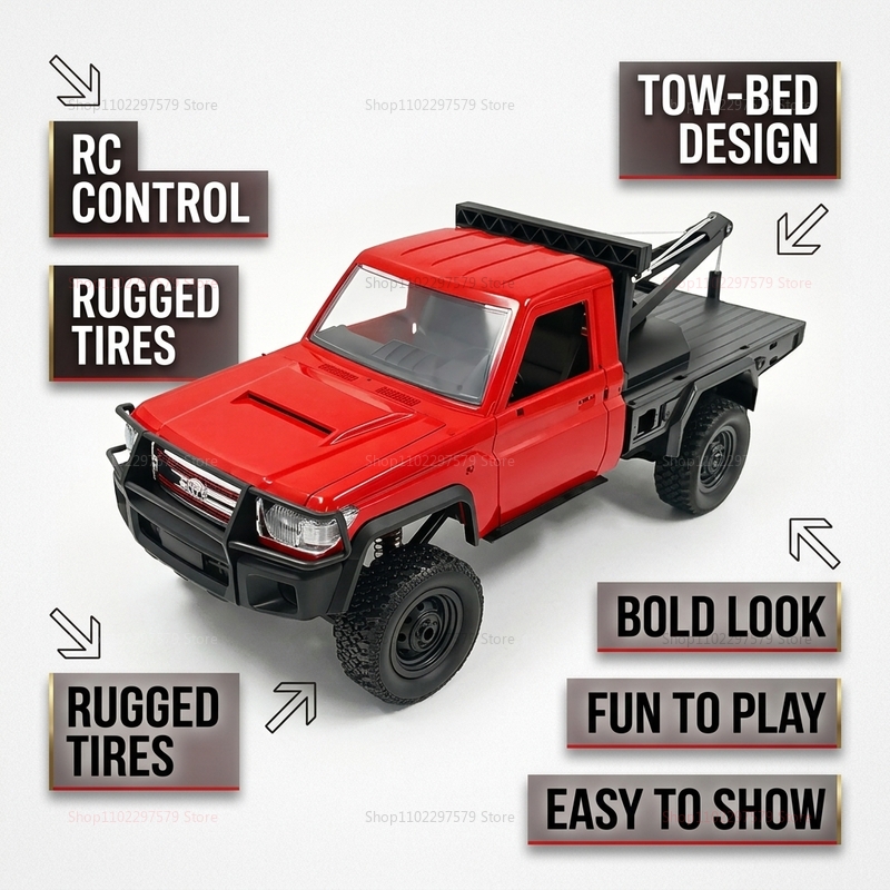 New MN82T RC Crawler 2.4G 4WD  - Interior Design Its recension och pris