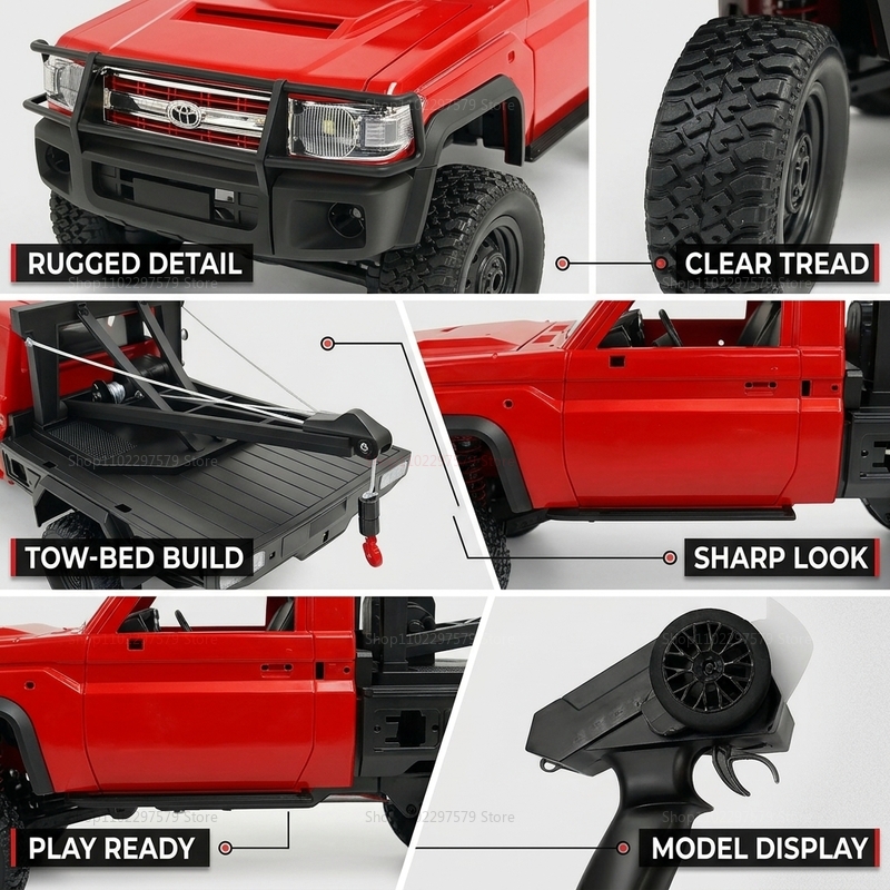 New MN82T RC Crawler 2.4G 4WD  - Interior Design Its recension och pris