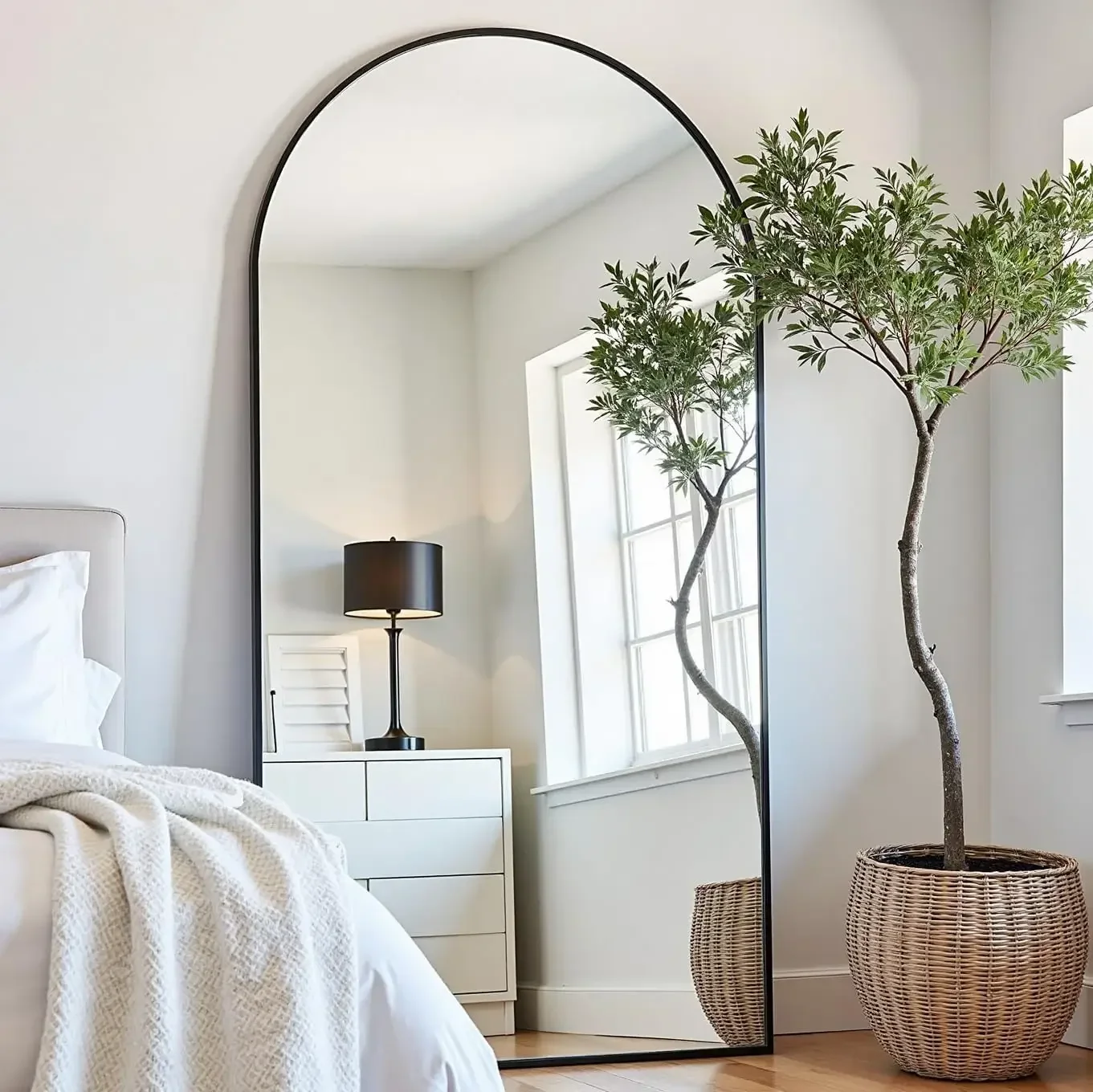 Arched Full Length Floor Mirro - Arch Mirror Leaning recension och pris