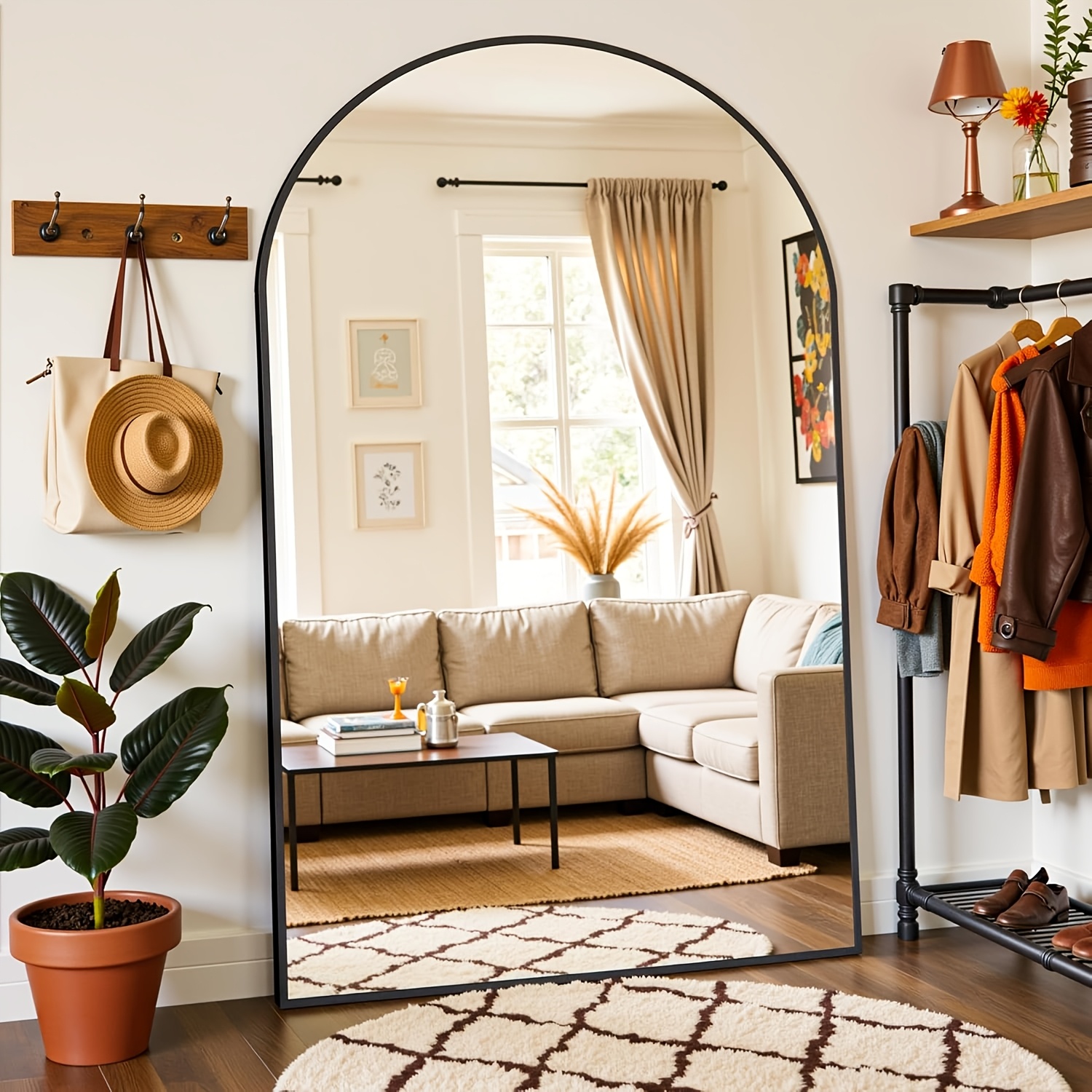 Furnbar Oversized Full Length  - Arch Mirror Leaning recension och pris