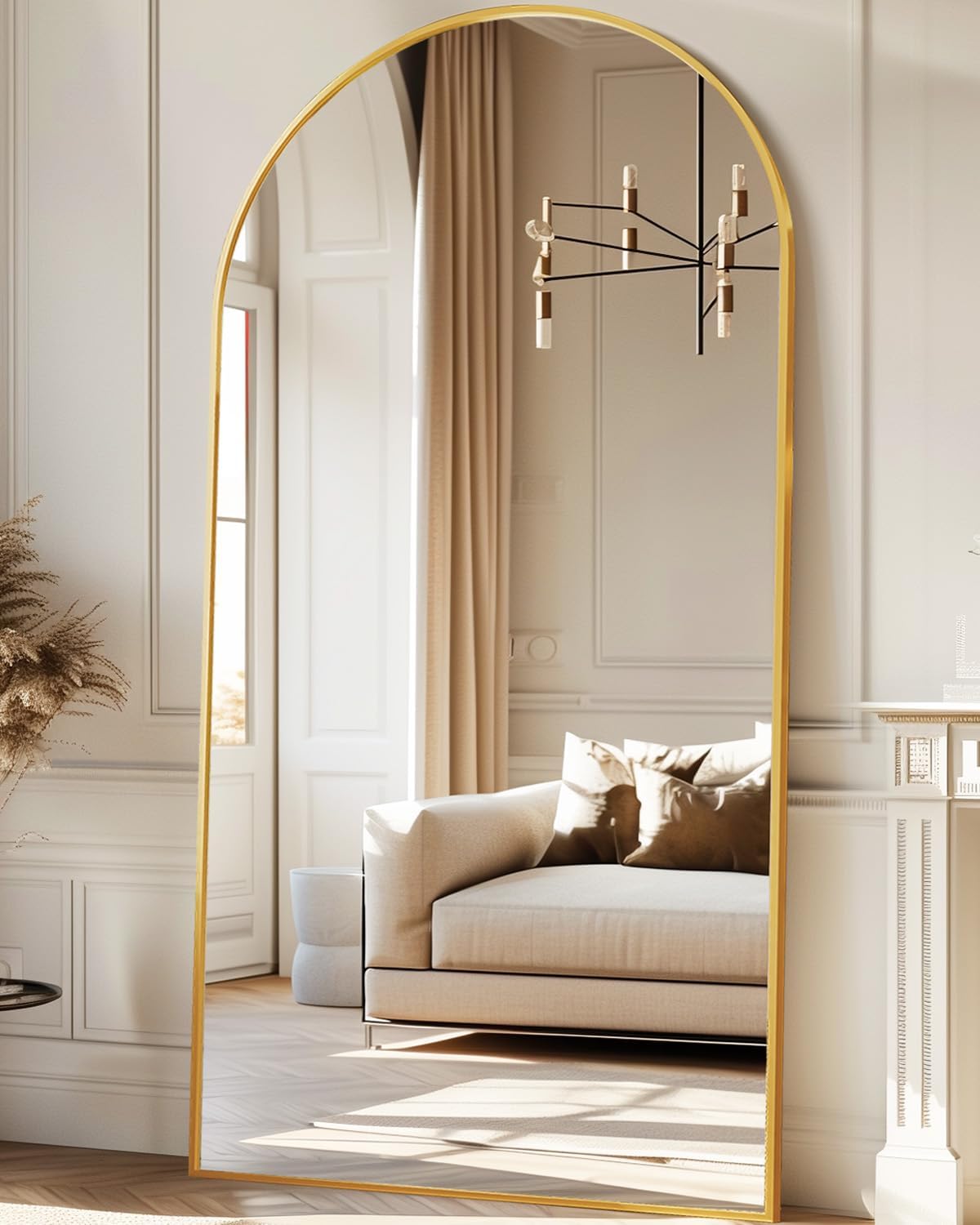 Oversized Full Length Mirror w - Arch Mirror Leaning recension och pris