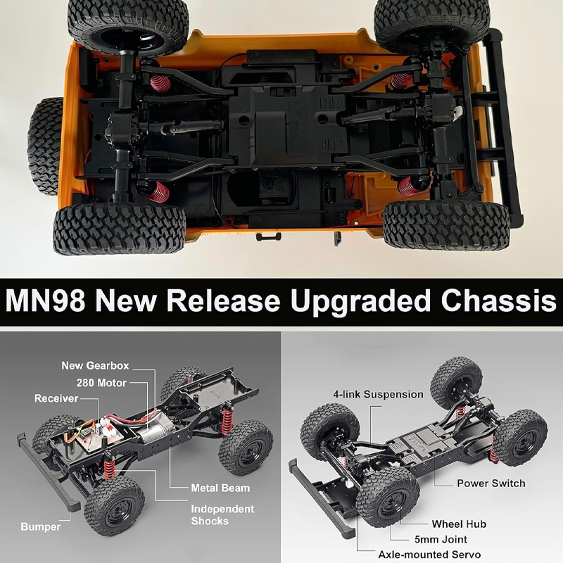 1/12 4WD RC Crawler MN98 MN99s - Interior Design Its recension och pris