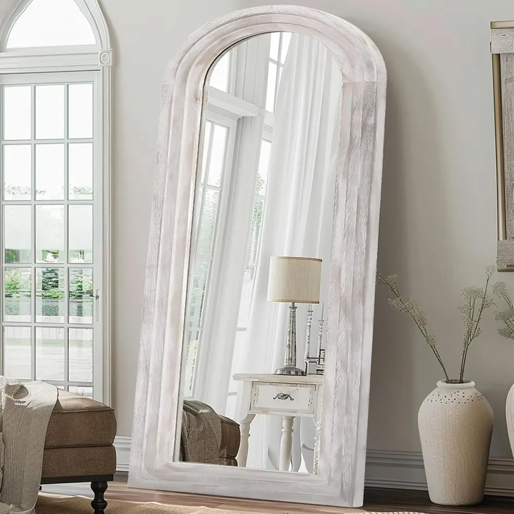 Arched ull Length Mirror with  - Arch Mirror Leaning recension och pris