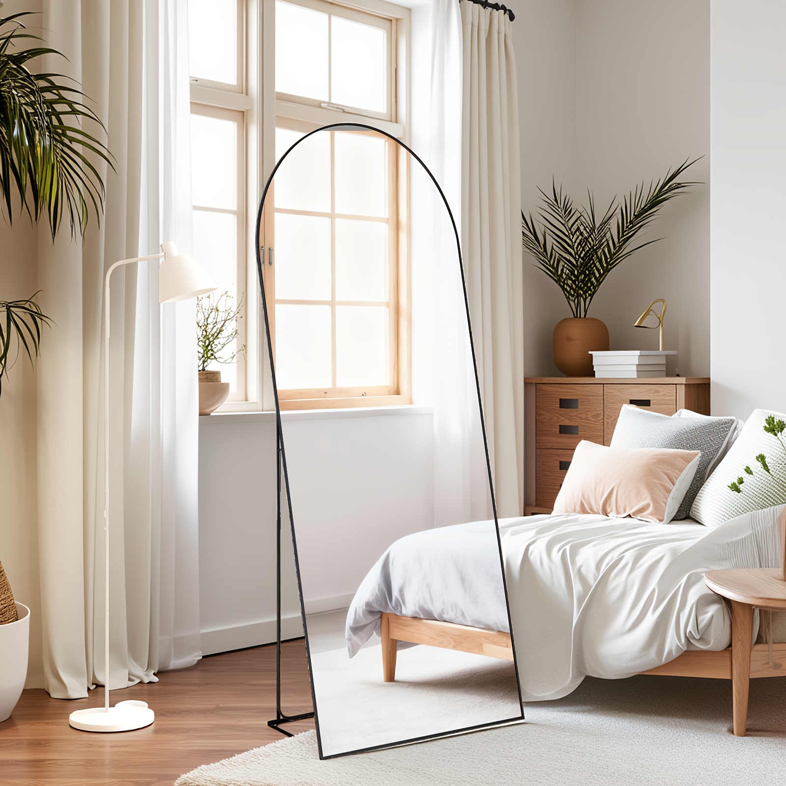 Arched/Rect Full Length Mirror - Arch Mirror Leaning recension och pris