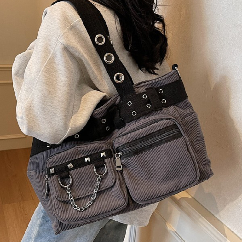 Vintage Corduroy Tote Bag Wome - Interior Design Vintage Style recension och pris